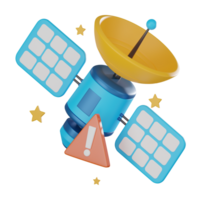 Network Error 3D Render, Lost Signal and Offline Status Illustration png
