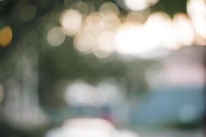 Blurred background of a city park photo