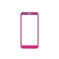 Smart mobile mock-up on white background vector