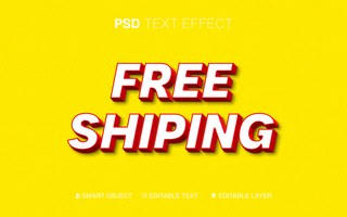 Editable Text Effect Free Shiping psd