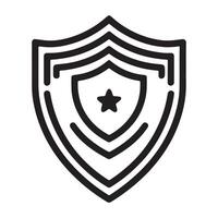 Outline Design of a Shield vector