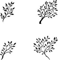 Elegant Tree Branch Design Minimalist Nature Art vector
