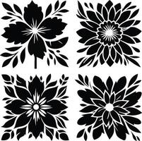 Flower Silhouette design vector