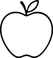 Apple Outline Style design vector