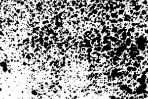 Grunge texture black and white for background. Texture of chips, cracks, scratches, scuffs, dust, dirt. Dark monochrome surface. Old vintage pattern. vector