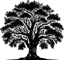 Elegant Tree Design Minimalist Nature Art vector