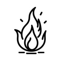 Outline Design of a Flame vector