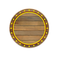 3d render object panel wood yellow png