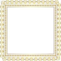 Rectangle golden frame border vector