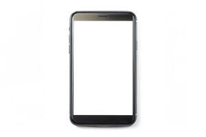 Phone blank display isolated on background photo