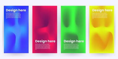 Colorful gradient blue, red, green, and yellow, backgrounds for design templates. graphics and modern visuals vector