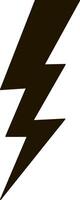 Lightning icon Thunder charging power Thunderstorm vector
