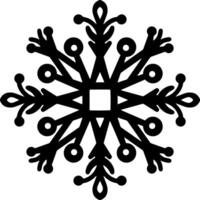Snowflake icon Christmas winter emblem Xmas design vector