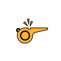 Premium icon of whistle, a referee whistle design png