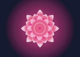 Minimal and professional lotus logo design template vector