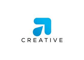 Minimal and professional abstract logo design template vector