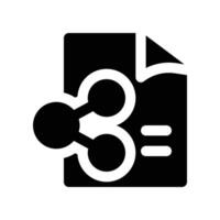sharing file icon. glyph icon for your website, mobile, presentation, and logo design. vector