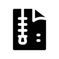 file compress icon. glyph icon for your website, mobile, presentation, and logo design. vector