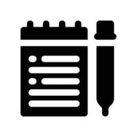 notebook icon. glyph icon for your website, mobile, presentation, and logo design. vector