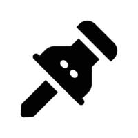 push pin icon. glyph icon for your website, mobile, presentation, and logo design. vector