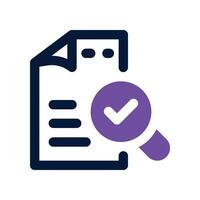 search file icon. dual tone icon for your website, mobile, presentation, and logo design. vector