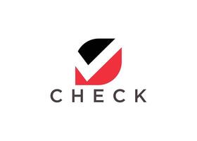 Minimal and professional check mark logo design template. Tick mark vector