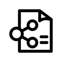 sharing file icon. line icon for your website, mobile, presentation, and logo design. vector