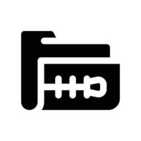 folder compress icon. glyph icon for your website, mobile, presentation, and logo design. vector