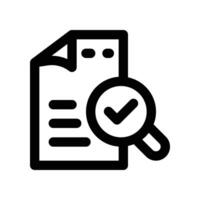 search file icon. line icon for your website, mobile, presentation, and logo design. vector