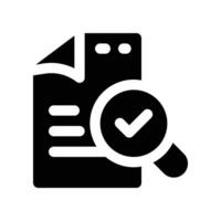 search file icon. glyph icon for your website, mobile, presentation, and logo design. vector