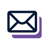 email icon. dual tone icon for your website, mobile, presentation, and logo design. vector