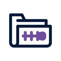 folder compress icon. dual tone icon for your website, mobile, presentation, and logo design. vector