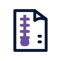 file compress icon. dual tone icon for your website, mobile, presentation, and logo design. vector