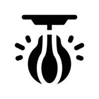boxing bag icon. glyph icon for your website, mobile, presentation, and logo design. vector