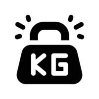 weight lifting icon. glyph icon for your website, mobile, presentation, and logo design. vector