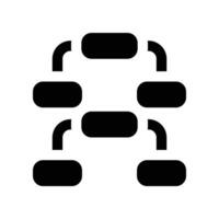 push up bar icon. glyph icon for your website, mobile, presentation, and logo design. vector
