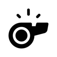 whistle icon. glyph icon for your website, mobile, presentation, and logo design. vector