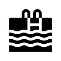 swimming pool icon. glyph icon for your website, mobile, presentation, and logo design. vector