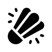 shuttlecock icon. glyph icon for your website, mobile, presentation, and logo design. vector