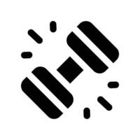 dumbell icon. glyph icon for your website, mobile, presentation, and logo design. vector