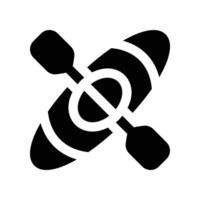 kayak icon. glyph icon for your website, mobile, presentation, and logo design. vector