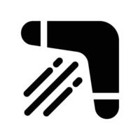 boomerang icon. glyph icon for your website, mobile, presentation, and logo design. vector