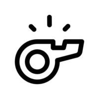 whistle icon. line icon for your website, mobile, presentation, and logo design. vector