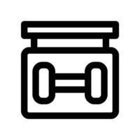 signboard icon. line icon for your website, mobile, presentation, and logo design. vector