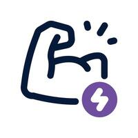 power icon. dual tone icon for your website, mobile, presentation, and logo design. vector