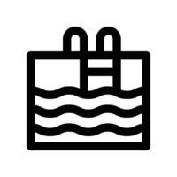 swimming pool icon. line icon for your website, mobile, presentation, and logo design. vector
