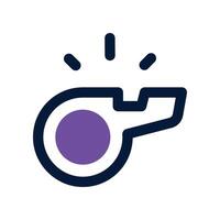 whistle icon. dual tone icon for your website, mobile, presentation, and logo design. vector