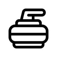 curling icon. line icon for your website, mobile, presentation, and logo design. vector