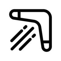 boomerang icon. line icon for your website, mobile, presentation, and logo design. vector