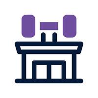 gym icon. dual tone icon for your website, mobile, presentation, and logo design. vector